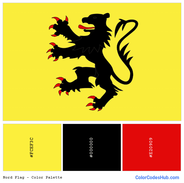 Nord flag color palette