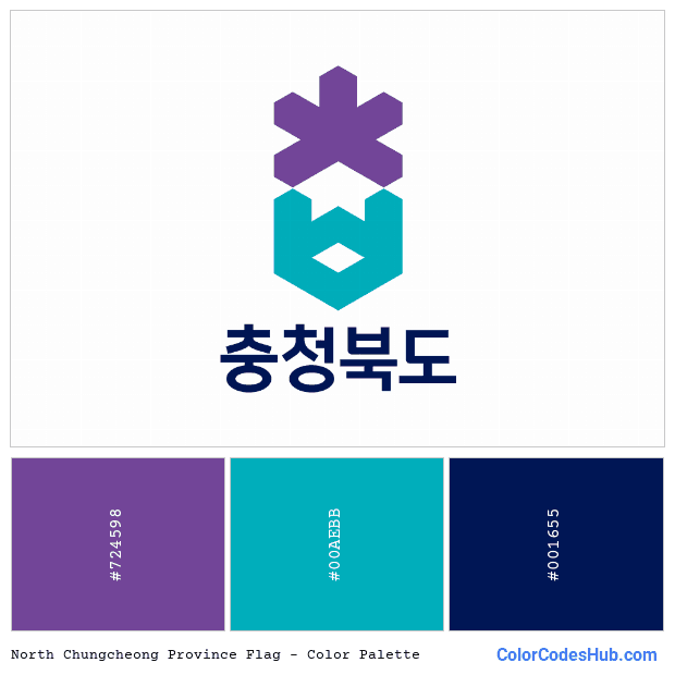 North Chungcheong Province flag color palette