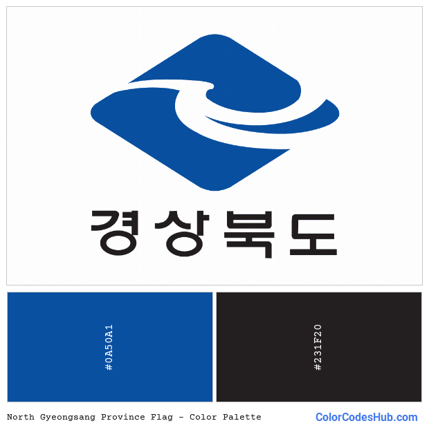 North Gyeongsang Province flag color palette