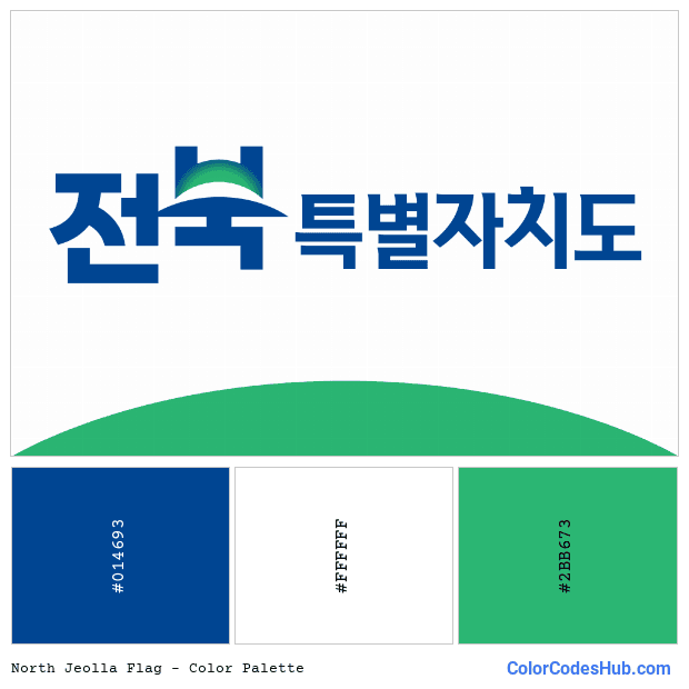 North Jeolla flag color palette