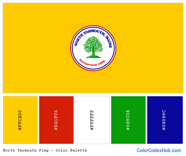 North Yarmouth flag color palette