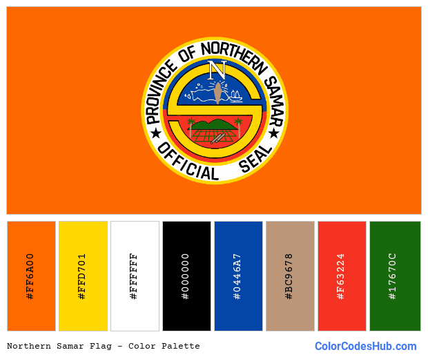 Northern Samar flag color palette