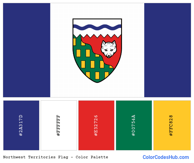 Northwest Territories flag color palette