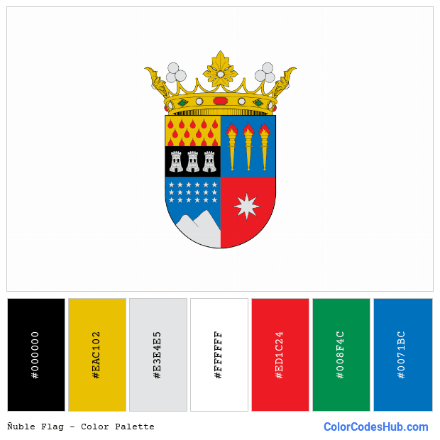 Ñuble flag color palette
