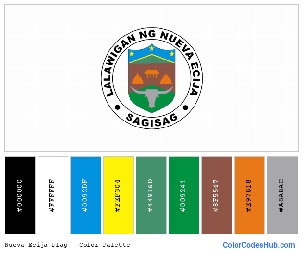 Nueva Ecija flag color palette