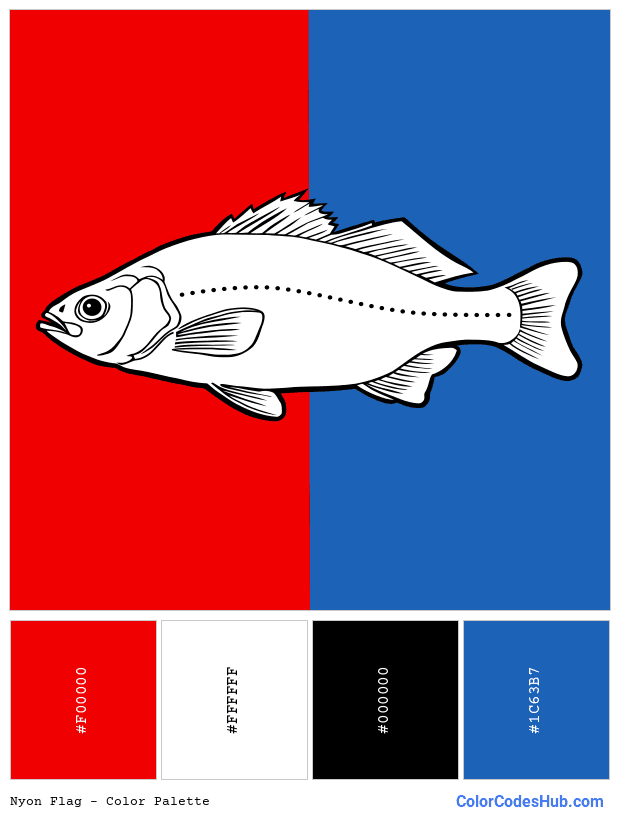 Nyon flag color palette