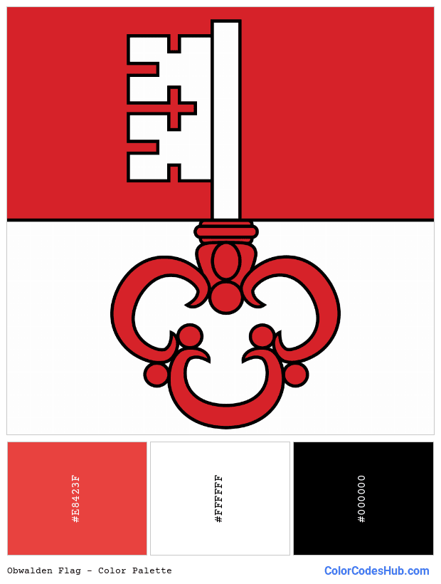 Obwalden flag color palette