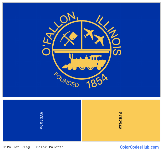O’Fallon flag color palette