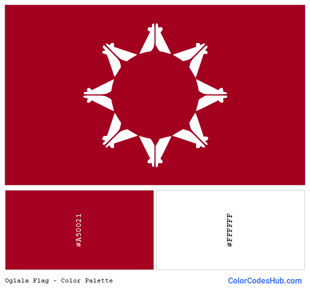 Oglala flag color palette