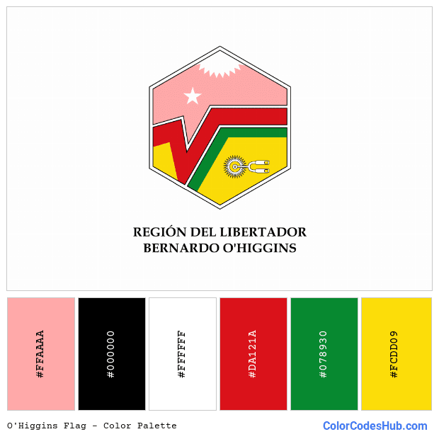 O’Higgins flag color palette