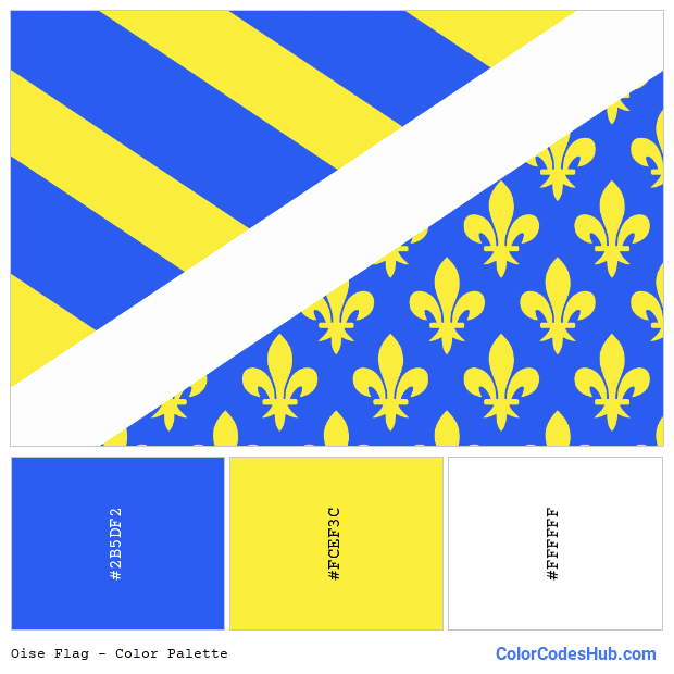 Oise flag color palette