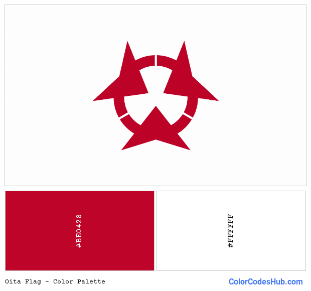 Oita flag color palette