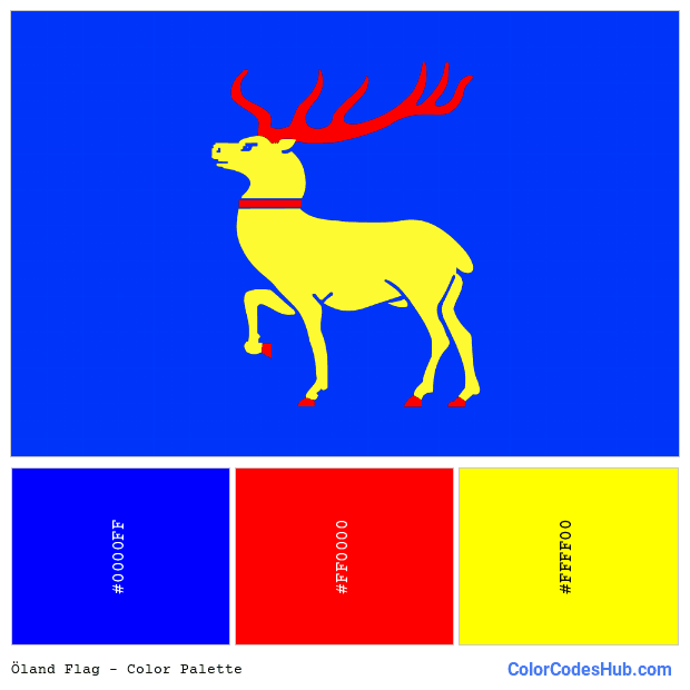 Öland flag color palette