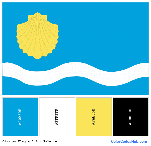 Olsztyn flag color palette