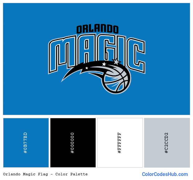 Orlando Magic flag color palette