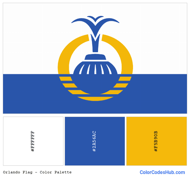Orlando flag color palette