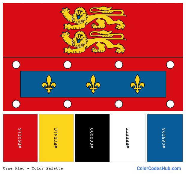 Orne flag color palette