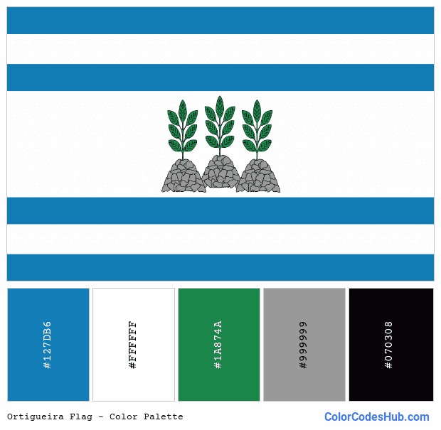 Ortigueira flag color palette