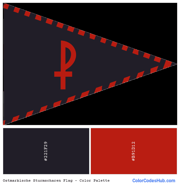 Ostmarkische Sturmscharen flag color palette