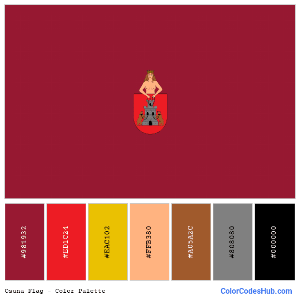 Osuna flag color palette