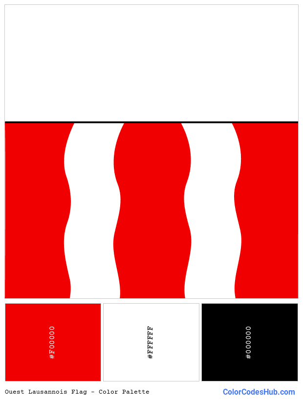 Ouest Lausannois flag color palette