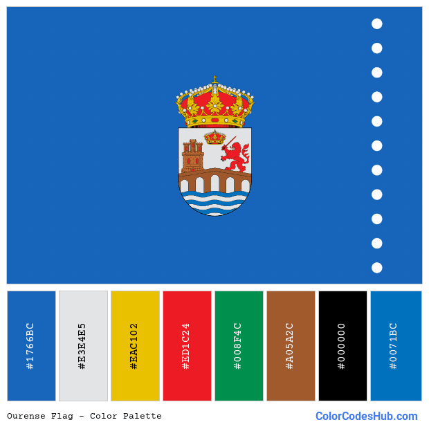 Ourense flag color palette