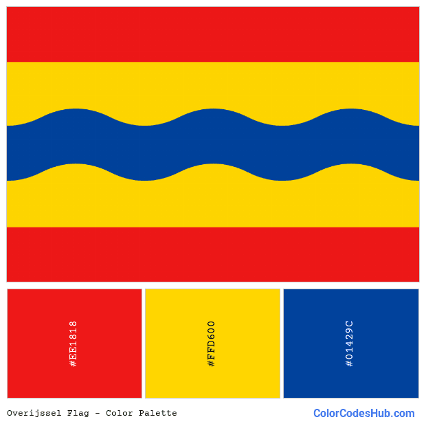 Overijssel flag color palette
