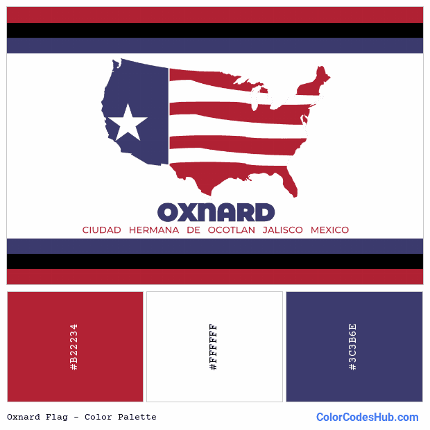 Oxnard flag color palette