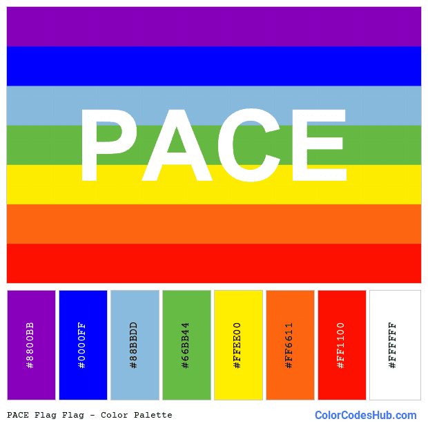 PACE Flag flag color palette