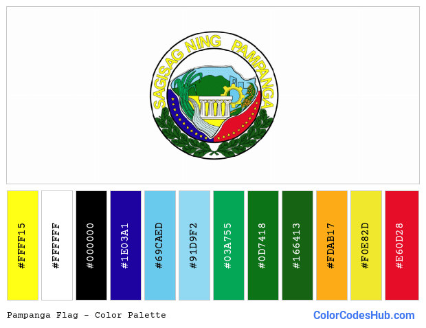 Pampanga flag color palette