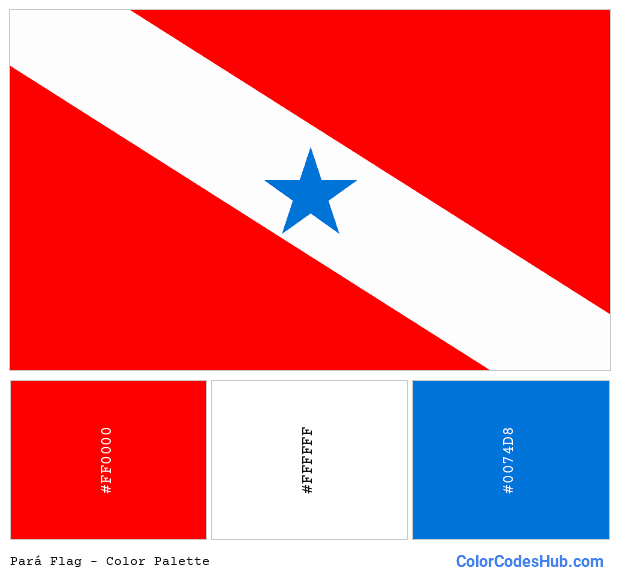 Pará flag color palette