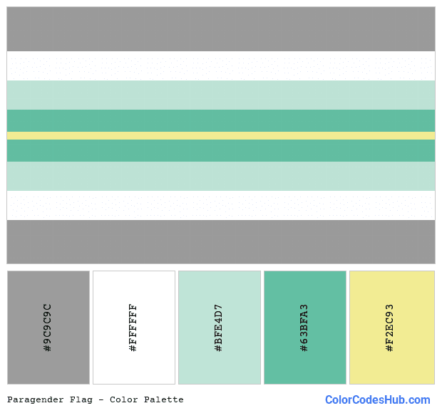 Paragender flag color palette