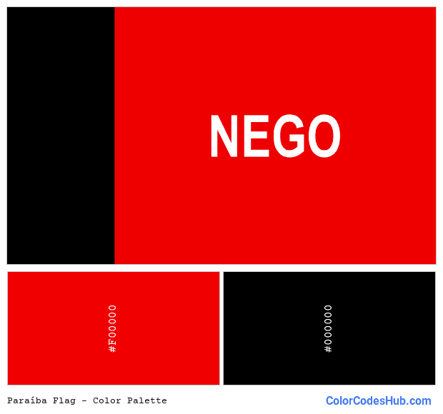 Paraíba flag color palette