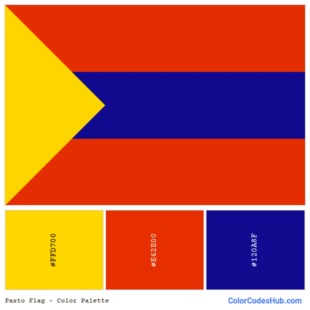 Pasto flag color palette