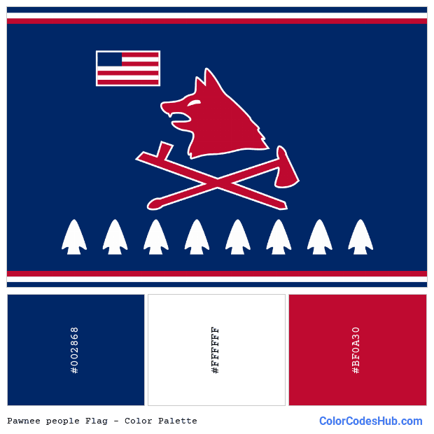 Pawnee people flag color palette