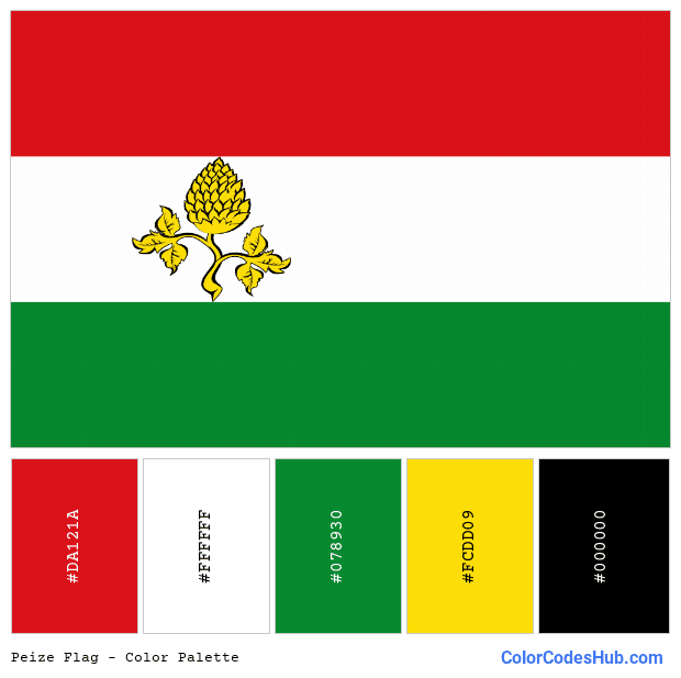 Peize flag color palette