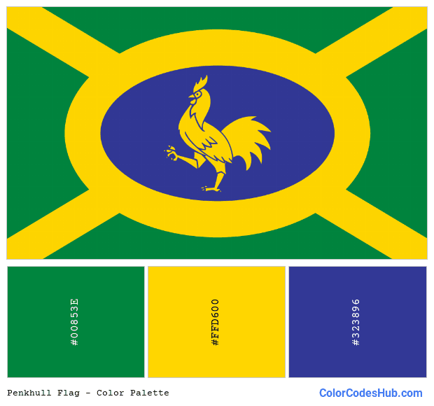 Penkhull flag color palette