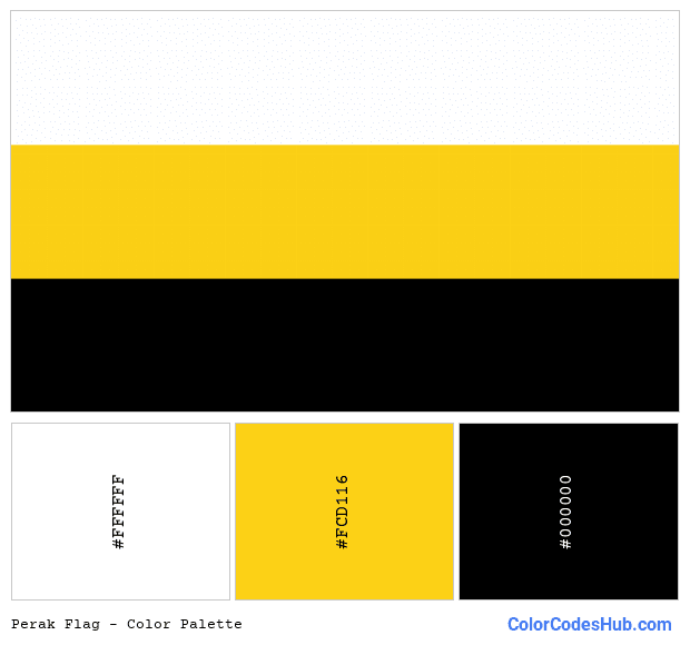 Perak flag color palette