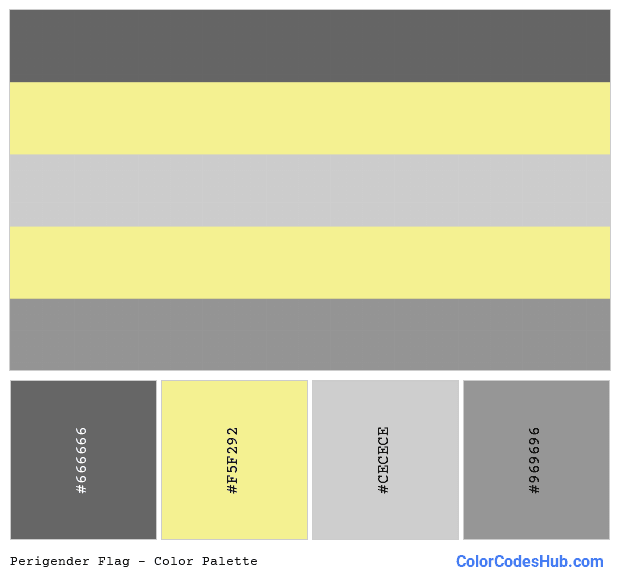 Perigender flag color palette