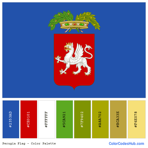Perugia flag color palette