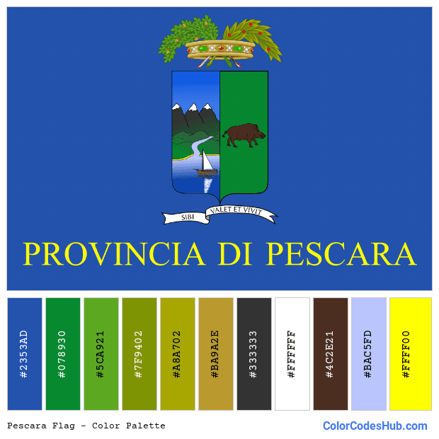 Pescara flag color palette