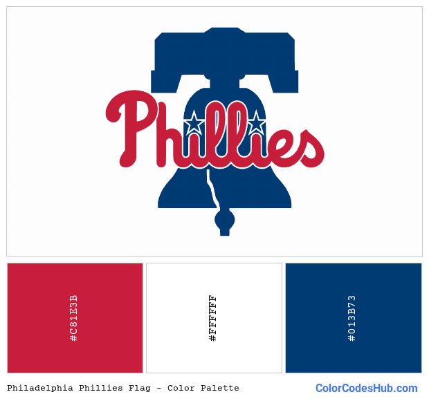 Philadelphia Phillies flag color palette