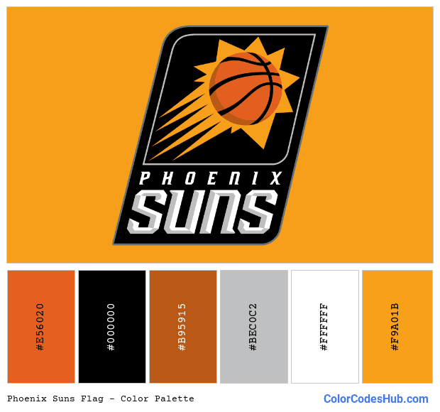 Phoenix Suns flag color palette