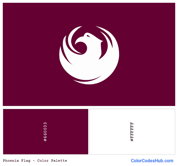 Phoenix flag color palette