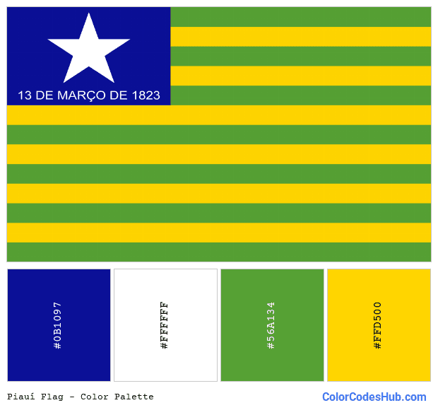 Piauí flag color palette