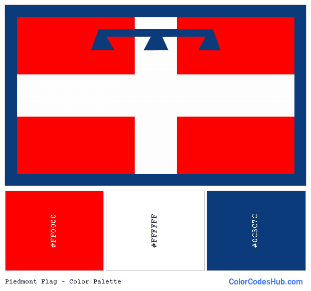 Piedmont flag color palette
