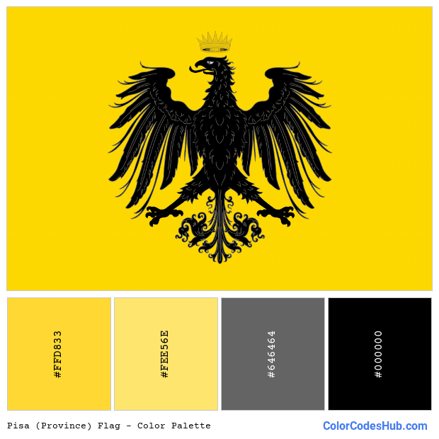Pisa (Province) flag color palette