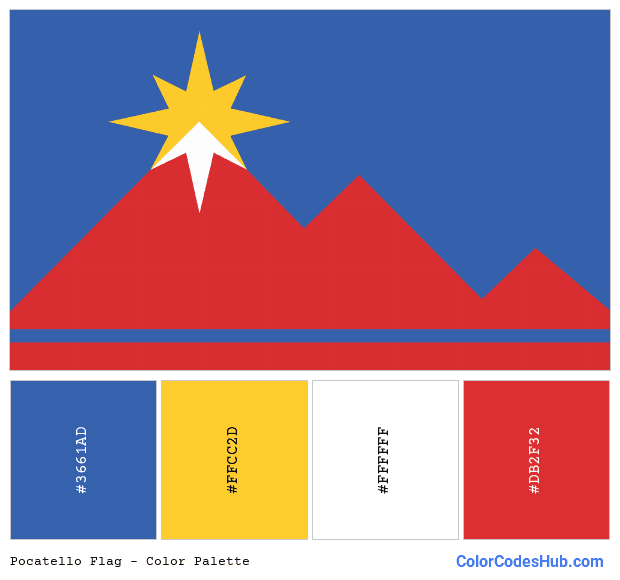 Pocatello flag color palette