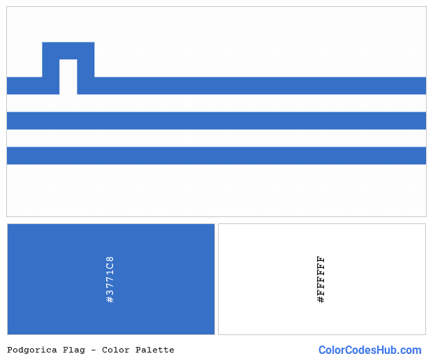 Podgorica flag color palette