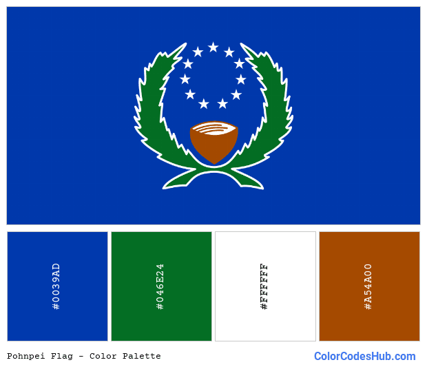 Pohnpei flag color palette